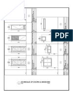 Schedule of Doors & Windows