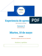 Martes - 10 de Mayo