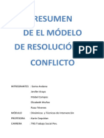 Resumen El Modelo de Resolución de Conflictos