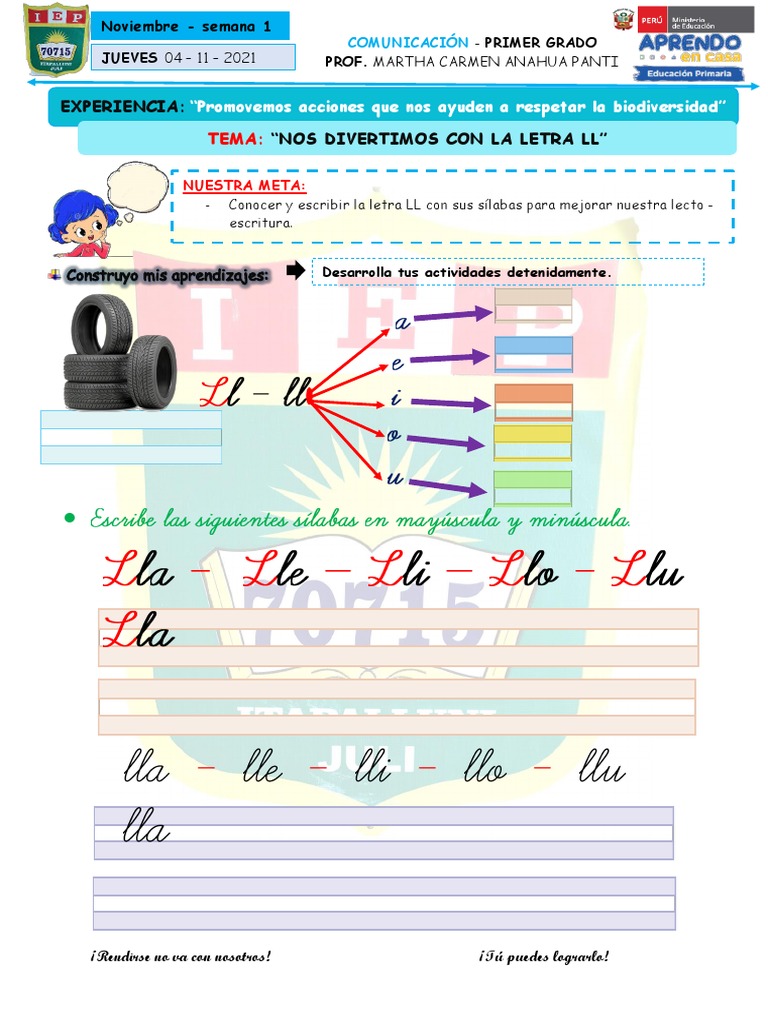 Actividades de Comunicación 1er Grado | PDF | Artes del Lenguaje y ...