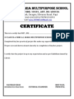 Certificate: Shri L.G. Haria Multipurpose School