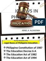 Basic Laws in Philippine Education