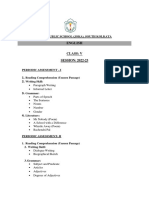 Class 5 Syllabus