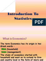 Introduction To Statistics