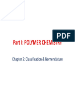 Part I: Polymer Chemistry: Chapter 2: Classification & Nomenclature