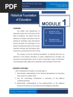 Historical Foundation of Education | PDF | Philosophy Of Education ...