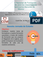 Encuentro Nacional de Formación Permanente Seminario Menor OSMEX