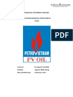 PV OIl Financial Analysis