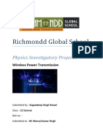Richmondd Global School: Physics Investigatory Project