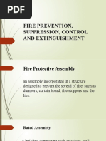 Fire Prevention Suppression Control and Extinguishment