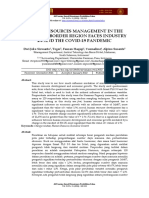 Human Resources Management in The Country'S Border Region Faces Industry 4.0 and The Covid-19 Pandemic