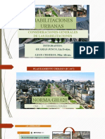 Habilitaciones Urbanas: Consideraciones Generales de Las Habilitaciones