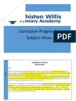 Curriculum Progression Subject: Music