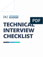 Interview Checklist for Coding