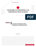Módulo 1 - Conceitos introdutórios sobre federalismo e federalismo fiscal