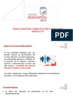 Censo Resultados Del Ejerccicio Educativo 2019