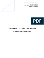 Seminario de Investigación Melodrama