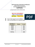 Me 201 Dynamics: HW # 9 Solutions