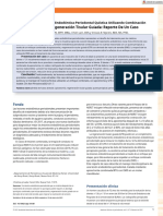 Resolution of A Cystic Endodontic Periodontal Lesion Utilizing Combined Apicoectomy and Guided Tissue Regeneration - En.es