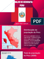 Distribuição da população do Peru