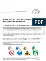 Norme EN ISO 7010 _ pictogrammes de sécurité conformes