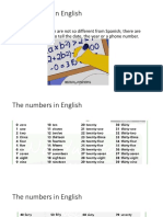 The Numbers in English