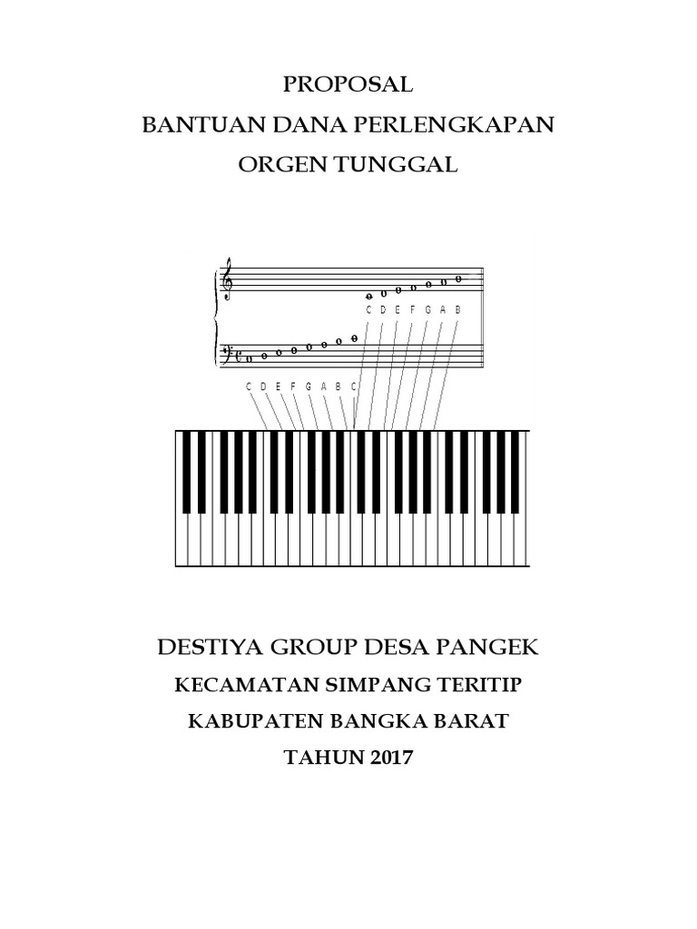 Proposal bantuan perlengkapan orgen pdf