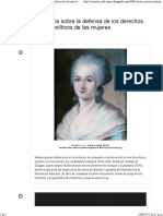 Datos Históricos Sobre La Defensa de Los Derechos Políticos de Las Mujeres