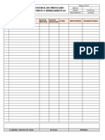 FR-016 Control Prestamo de Equipos y Herramientas Esquema