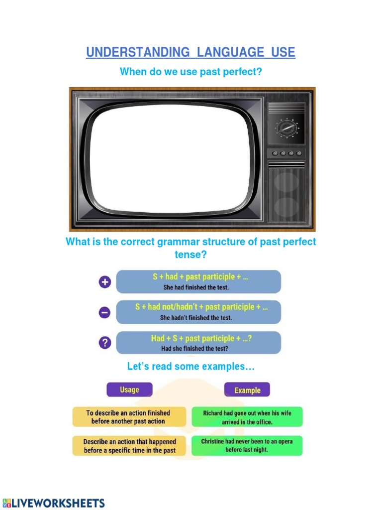 Understanding Language Use: When Do We Use Past Perfect? | PDF ...