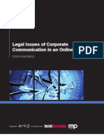Legal Issues of Corporate CommunicationOnlineWorldSummary