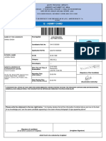 E Admit Card