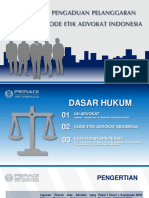 Pengaduan Pelanggaran Kode Etik Advokat Indonesia
