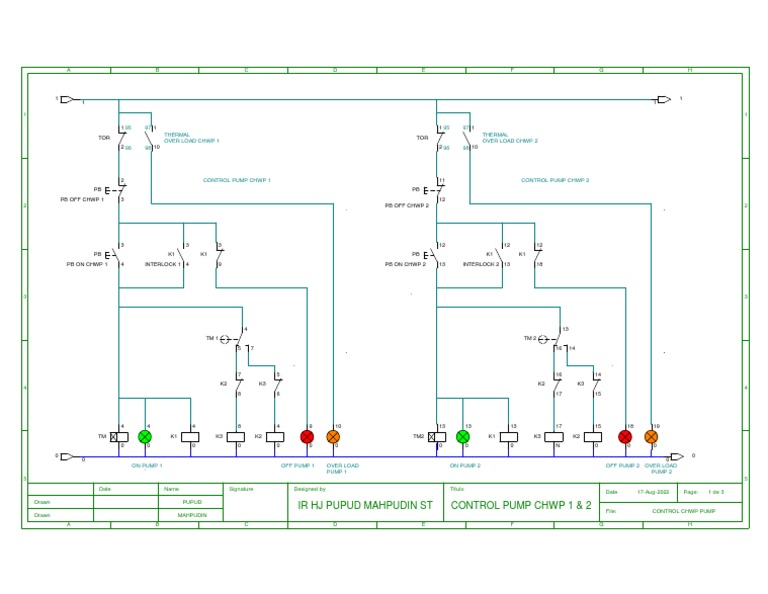 CHWP Pump Control Wiring Diagram | PDF