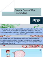 Computer 1stQ Lesson 1 - Proper Care of Our Computers