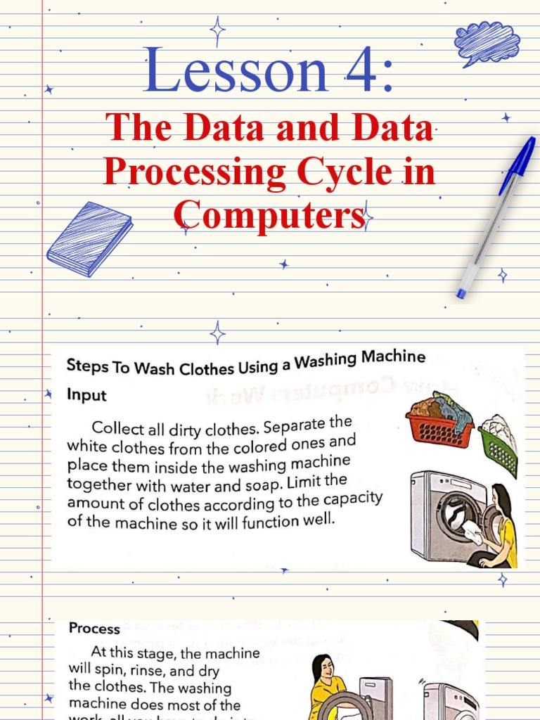 Computer 1stQ Lesson 4 - The Data and Data Processing Cycle in ...
