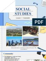 Social Studies 1stQ Lesson 1 - Community