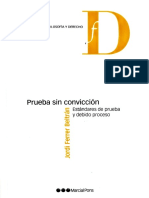 Prueba sin convicción