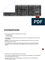 Building Materials and Methods of Construction