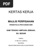 Kertas Kerja Cadangan Majlis Makan Malam