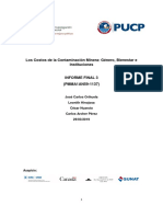 Los Costos de La Contaminacion Minera Genero Bienestar e Instituciones - Orihuela Hinojosa y Huaroto Perez Pmm 0