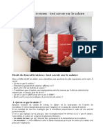 TOUT SAVOIR SUR LE SALAIRE