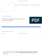 Manual Transmission Parts and Function (PDF) PDF