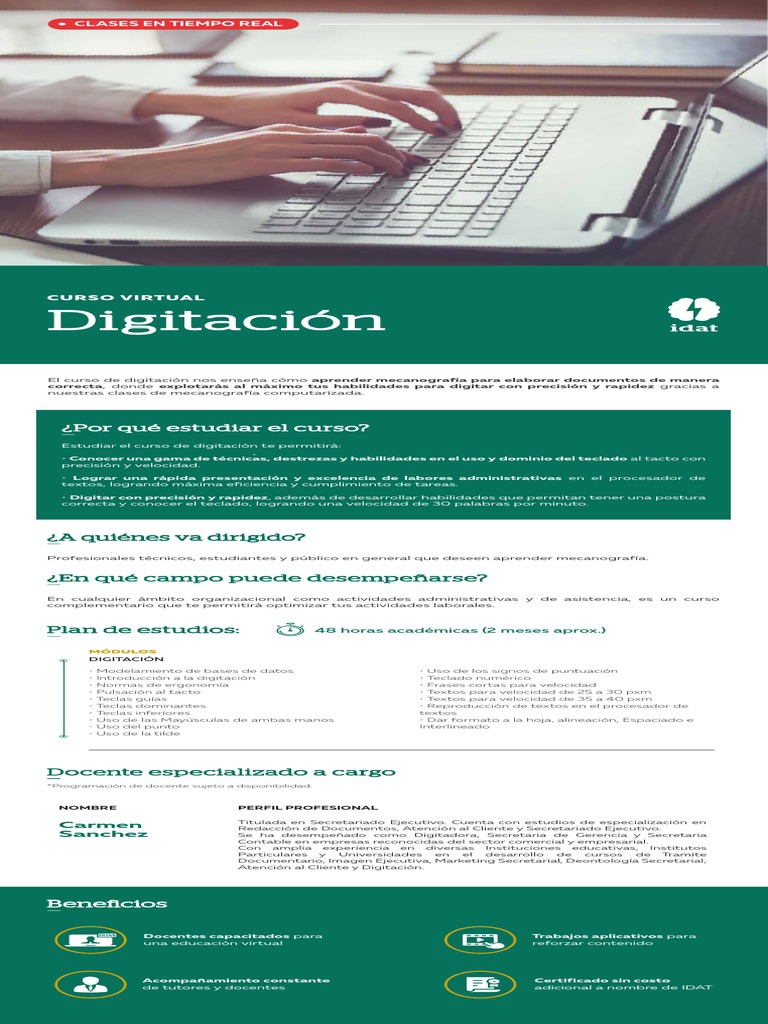 BR Curso Digitacion | PDF | Método de enseñanza | Plan de estudios