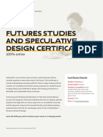 Futures Studies and Speculative Design Certificate: 100% Online