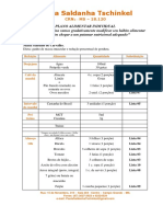 Plano Alimentar Individual Janeiro de 2022