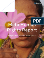 Meta Human Rights Report July 2022