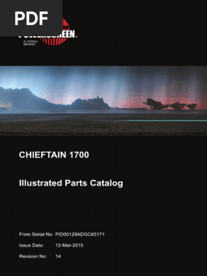 Chieftain 1700 - 1700S Illustrated Parts Catalog Rev 14