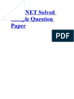 UGC NET Solved Sample Question Paper: Download