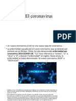 El coronavirus inmer iraheta